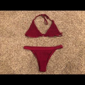 Maroon Bikini